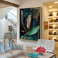 Whimsical Wings Glass Finish Vertical Wall Art