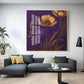 Lavender Haven Decor Glass Finish Square Wall Art