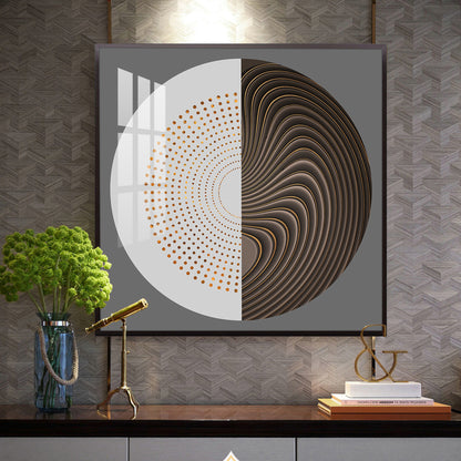 Sphere of Innovation Glass Finish Square Wall Art