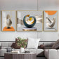 3D Abstract Art Glass Finish Wall Art (Set Of 3)