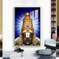 Hindu Lord Tirupati Glass Finish Vertical Wall Art