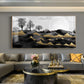 White Sun With Birds Glass Finish Horizontal Wall Art
