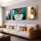 Retreat Abstract Glass Finish Wall Art (Set Of 3)