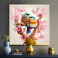 Avian Harmony Glass Finish Square Wall Art