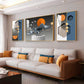 Artistic Aura Glass Finish Wall Art (Set Of 3)