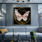 Nocturnal Wings Glass Finish Square Wall Art