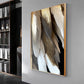 Golden Whisper Elegance Glass Finish Vertical Wall Art