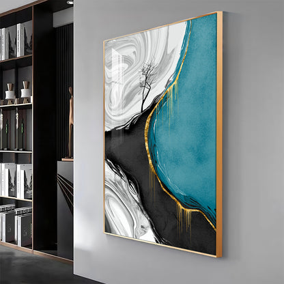 Artistry Abode Glass Finish Vertical Wall Art