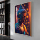Buddha Radiant Tranquility Glass Finish Vertical Wall Art