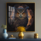 Enchanted Owl Glass Finish Square Wall Art