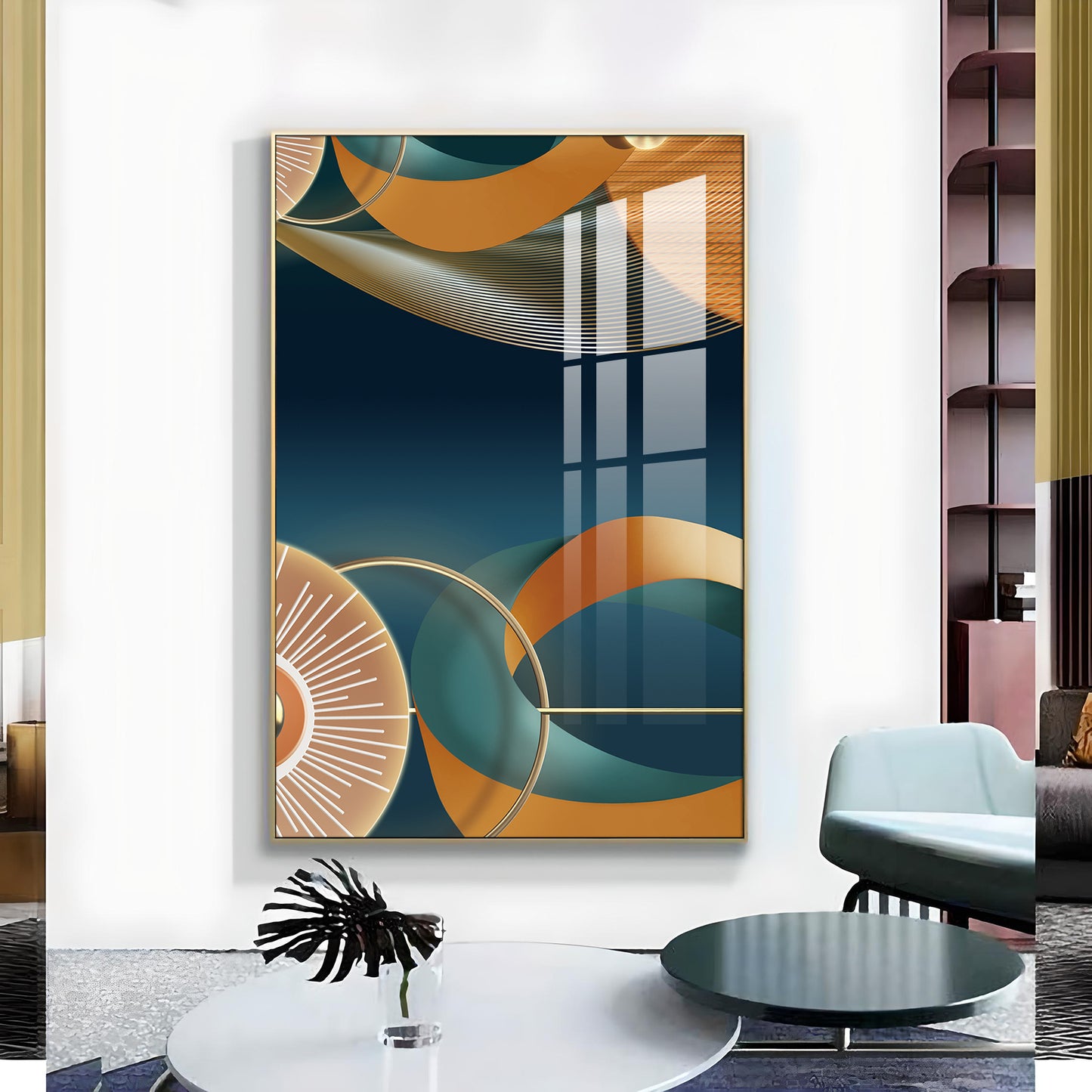 Vivid Impressions Glass Finish Vertical Wall Art