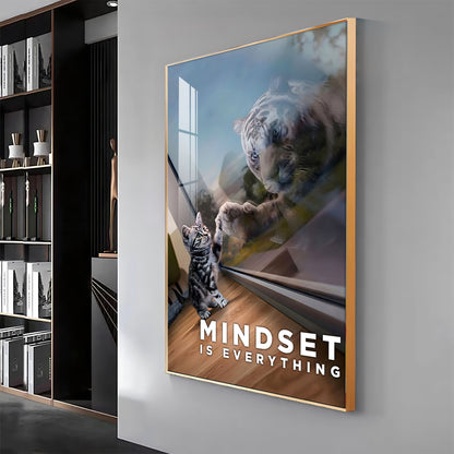 Prospective Matter Mindset Glass Finish Vertical Wall Art