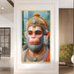 Bhakt Hanuman Glass Finish Vertical Wall Art