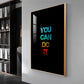 Self Motivation Glass Finish Vertical Wall Art
