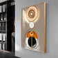 Circle of Modernity Glass Finish Vertical Wall Art