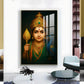 Colorful Kartikey Glass Finish Vertical Wall Art