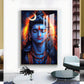 Prabhu Mahadev Ji Glass Finish Vertical Wall Art