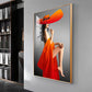 Bold Serenity Glass Finish Vertical Wall Art