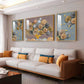Spiral of Flower Glass Finish Wall Art (Set Of 3)
