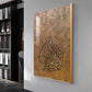 Islamic Calligraphic Glass Finish Vertical Wall Art