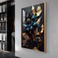 Twilight Garden Glass Finish Vertical Wall Art