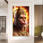 Ram Bhakt Hanuman Ji Glass Finish Vertical Wall Art