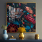 Vibrant Blossom Mural Glass Finish Square Wall Art