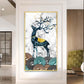 Fawn's Drum Circle Glass Finish Vertical Wall Art