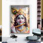 Shri Krishna Ji With Flute Glass Finish Vertical Wall Art