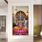 Shri Narayan Glass Finish Vertical Wall Art