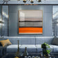 Citrus Cascade Glass Finish Square Wall Art