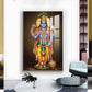 Bhagwan Vishnu Ji Glass Finish Vertical Wall Art