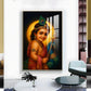 Baby Lord Muruga Glass Finish Vertical Wall Art
