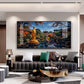 Buddha Statue In Historic Glass Finish Horizontal Wall Art