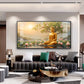 Buddha In Vibrance Light Glass Finish Horizontal Wall Art
