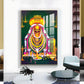 Thiru annamalaiyar Glass Finish Vertical Wall Art
