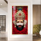 Shyam Baba Glass Finish Vertical Wall Art