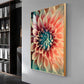 Floral Dreamscape Glass Finish Vertical Wall Art