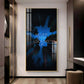Never Stop Looking Up Motivational Glass Finish Vertical Wall Art