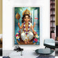 Hindu Lord Kartikeya Ji Glass Finish Vertical Wall Art