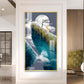Frosted Heights Glass Finish Vertical Wall Art