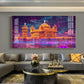 Sri Harmandir Sahib Glass Finish Horizontal Wall Art