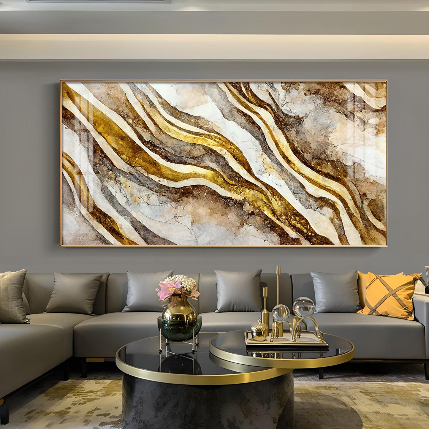 Relanta Glass Finish Horizontal Wall Art