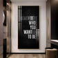 Remember Who You Wanted To Be Motivational Glass Finish Vertical Wall Art