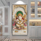 Lord Shree Ganesha Glass Finish Vertical Wall Art