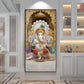 Elegant Lord Ganesh Ji Glass Finish Vertical Wall Art