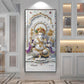 Lord Ganesha Ji Glass Finish Vertical Wall Art
