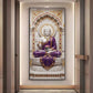 Elegant Gautam Buddha Glass Finish Vertical Wall Art