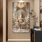Jai Ganesh Deva Glass Finish Vertical Wall Art