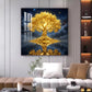 Divine Tree Kalpavriksha Glass Finish Square Wall Art